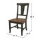 International Concepts Round Round 42 in. Dual Drop Leaf Dining Table with 2 Panel Back Chairs in Hickory/Washed Coal K45-42DPT-27B-C110-2 - alternate 6